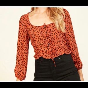 Multiple sizes. Dark orange color.